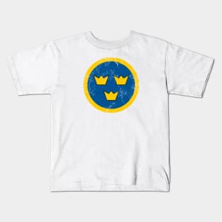 Flygvapnet Swedish Airforce Roundel Kids T-Shirt